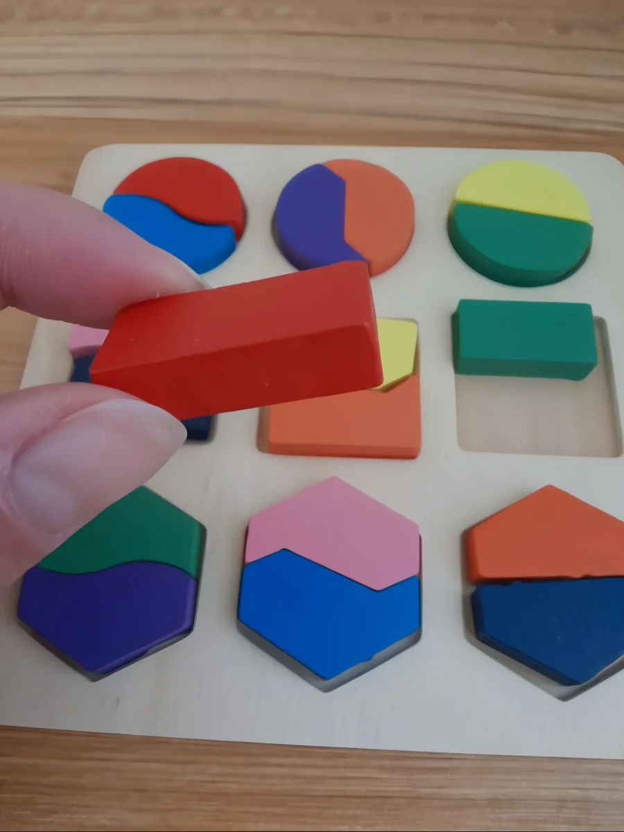 🟨Puzzle Montessori à points - Reconnaissance des formes – Image 8