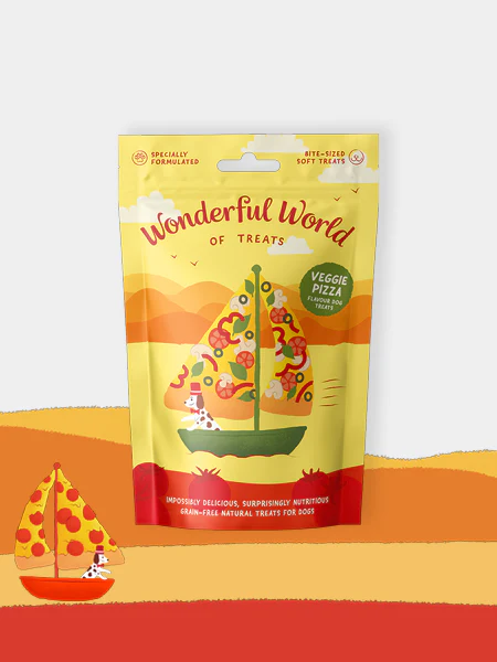 Friandises pour chien - Pizza Végétarienne 🍕🍄🟫 - The Wonderful World of Treats