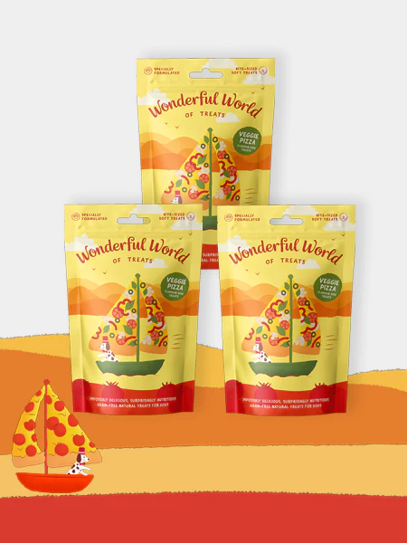 Friandises pour chien - Pizza Végétarienne 🍕🍄🟫 - The Wonderful World of Treats – Image 2