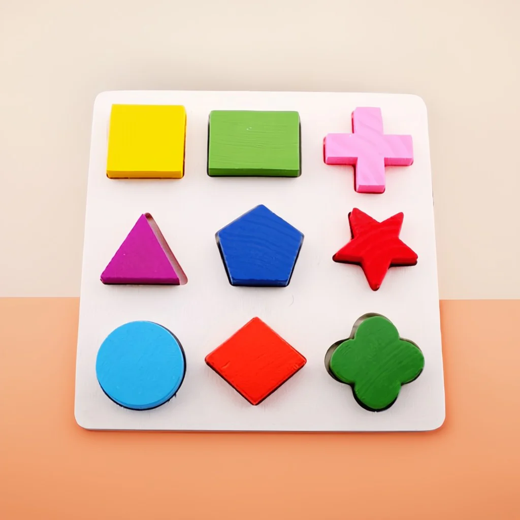 🟨Puzzle Montessori à points - Reconnaissance des formes